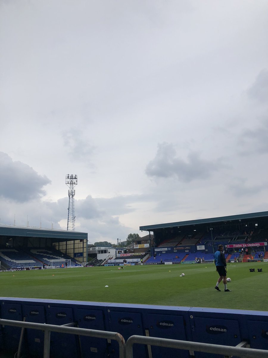 Home sweet home. COME ON OLDHAM!!! #oafc