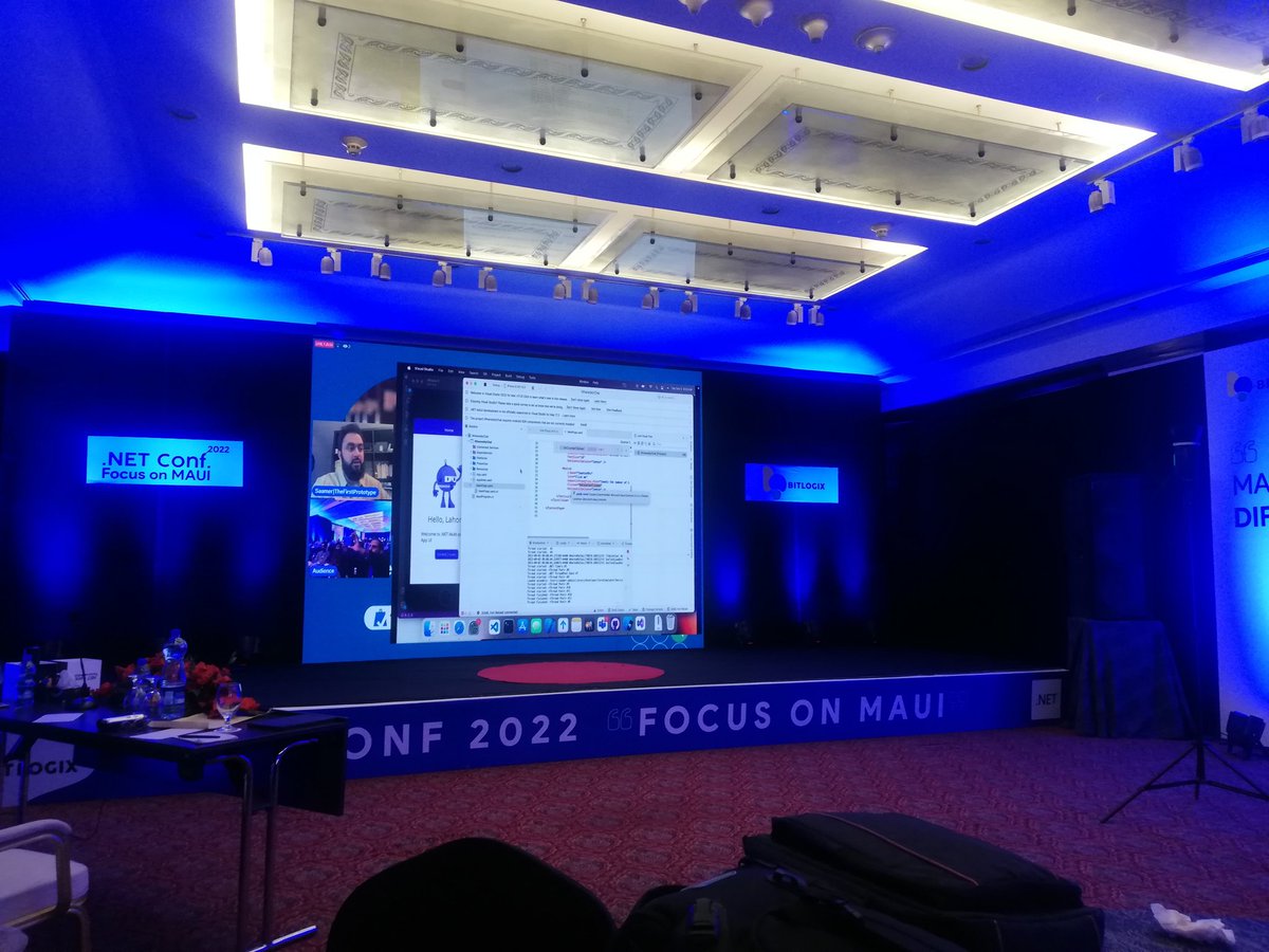ZaighamButt's tweet photo. We have Sameer Mansoor with us now for "IoT in Practice with .NET MAUI" session. 
@ebitlogix
@marshad_dev
@AakashMehmood
#MAUI #dotnetmaui #dotNETconf #Pakistan #BITLogix #IOT https://t.co/E9nEpdRElX