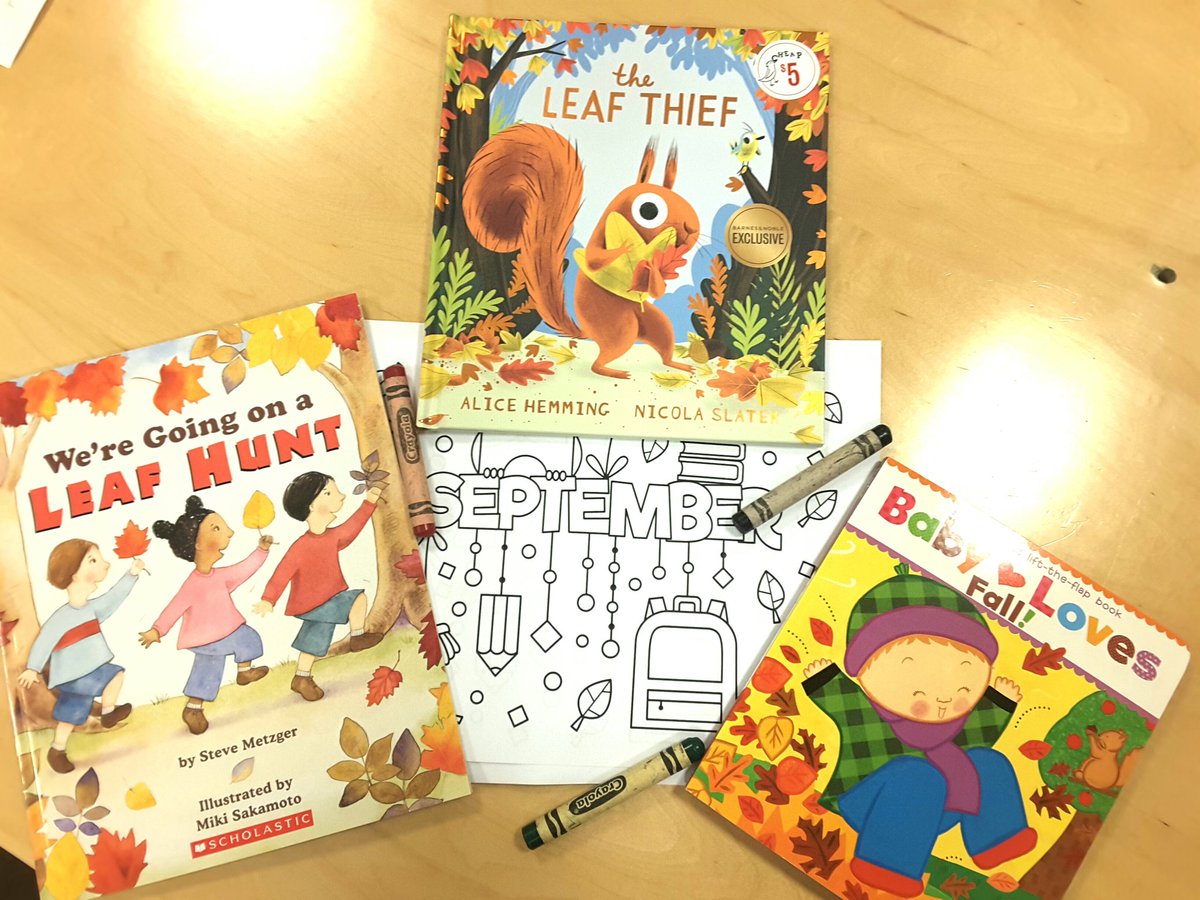 Join us today at 11AM for a fun leaf-themed storytime. Fall in love with this month's featured title 'The Leaf Thief', value priced at $5! See you at the bookstore. Coloring activity to follow. #bnmyweekendisbooked #storytime #featuredtitle