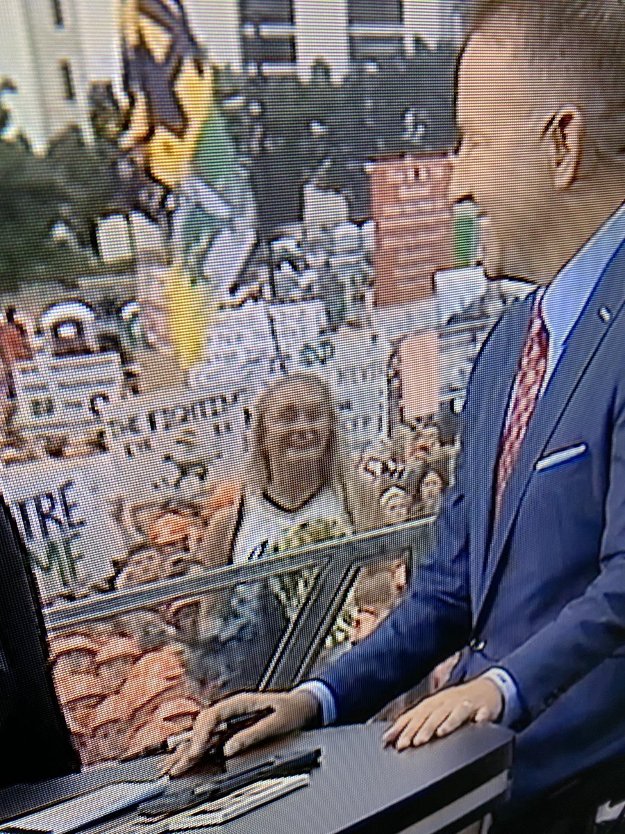 Fairmont alum Grace Wolf hanging out with Kirk today!