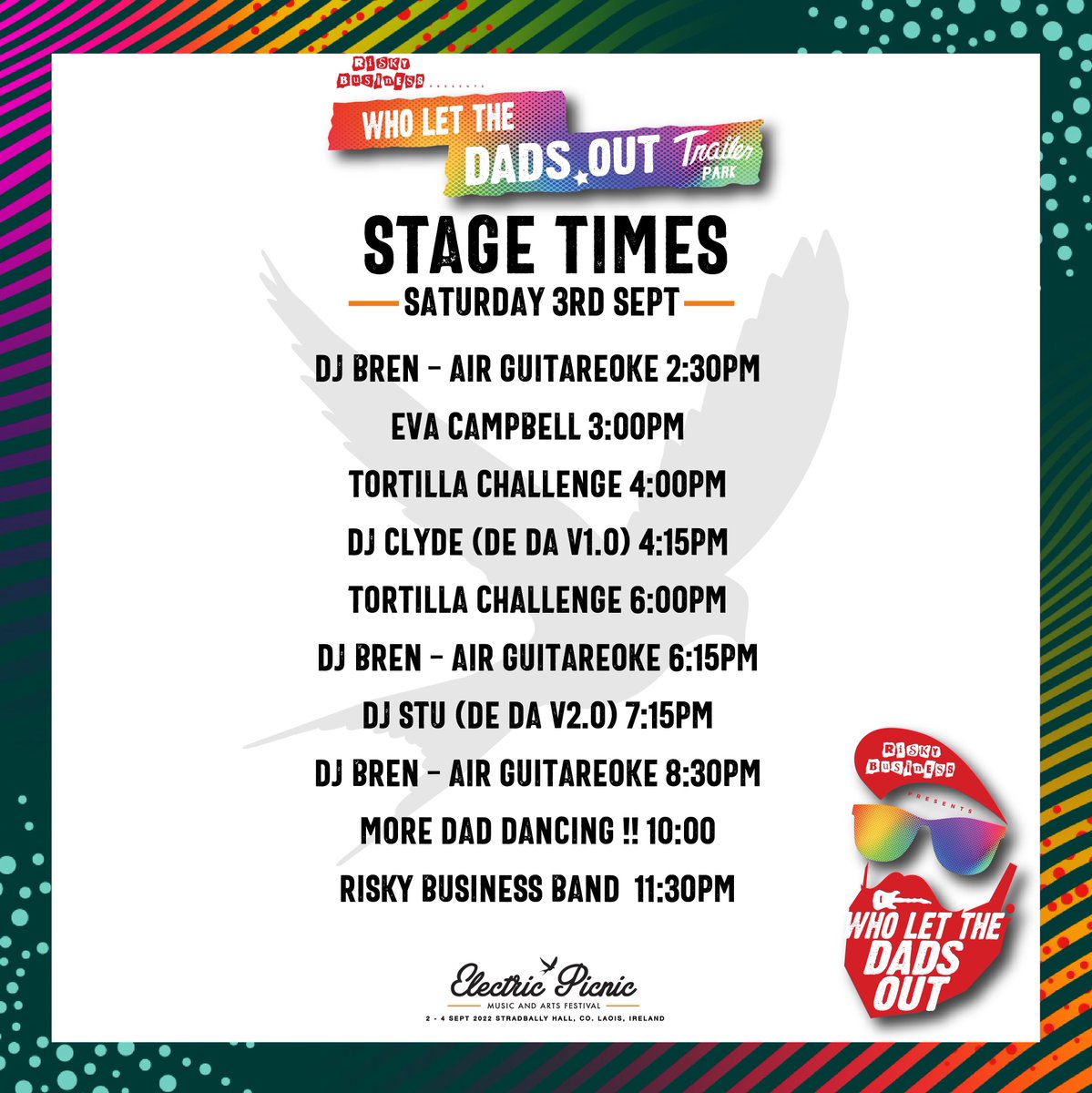 Kicking off day 2 <a href="/EPfestival/">Electric Picnic</a> very shortly <a href="/TrailerParkEP/">Trailer Park</a> #ep22