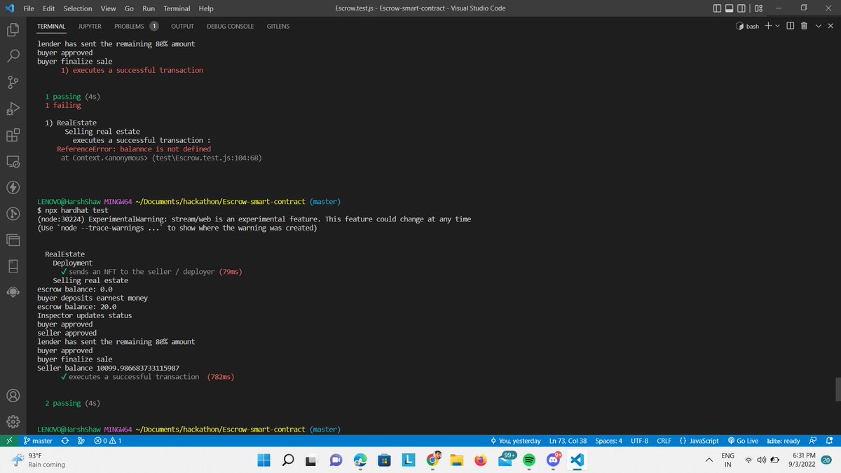 Harsh_builds's tweet photo. 🥳completed one more smart contract using IERC721 contract for NFT learned a lot ! do check it out
https://t.co/IBwly7hdi8

#web3community #solidity #blockchaintechnology #developers #india #EthereumNFTs https://t.co/NTl3qYCUfz