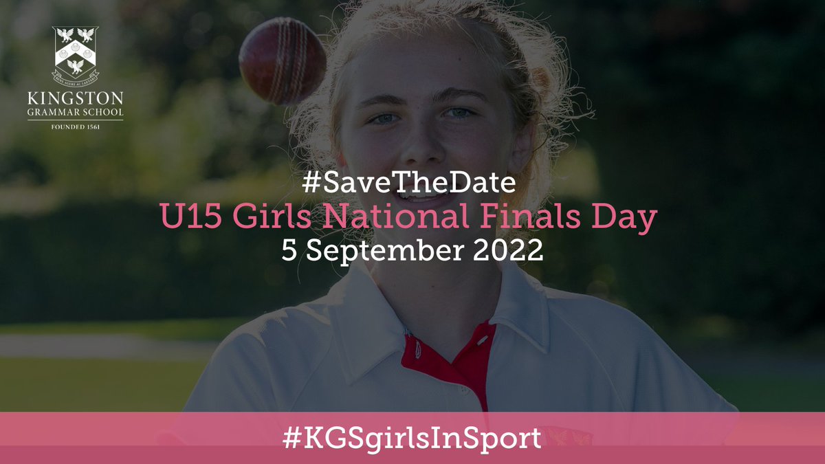 KGS1561's tweet photo. #SaveTheDate๐๏ธ
U15 Girls National Finals Dayโก๏ธ5 September 2022!
Good luck to our #students๐๐#KGSGirlsInSport #ThisIsKGS @KGSheadmaster @KGS_Sport @KGSCricket #cricket #girlscricket #KGSSport https://t.co/cJNFIh3d1C