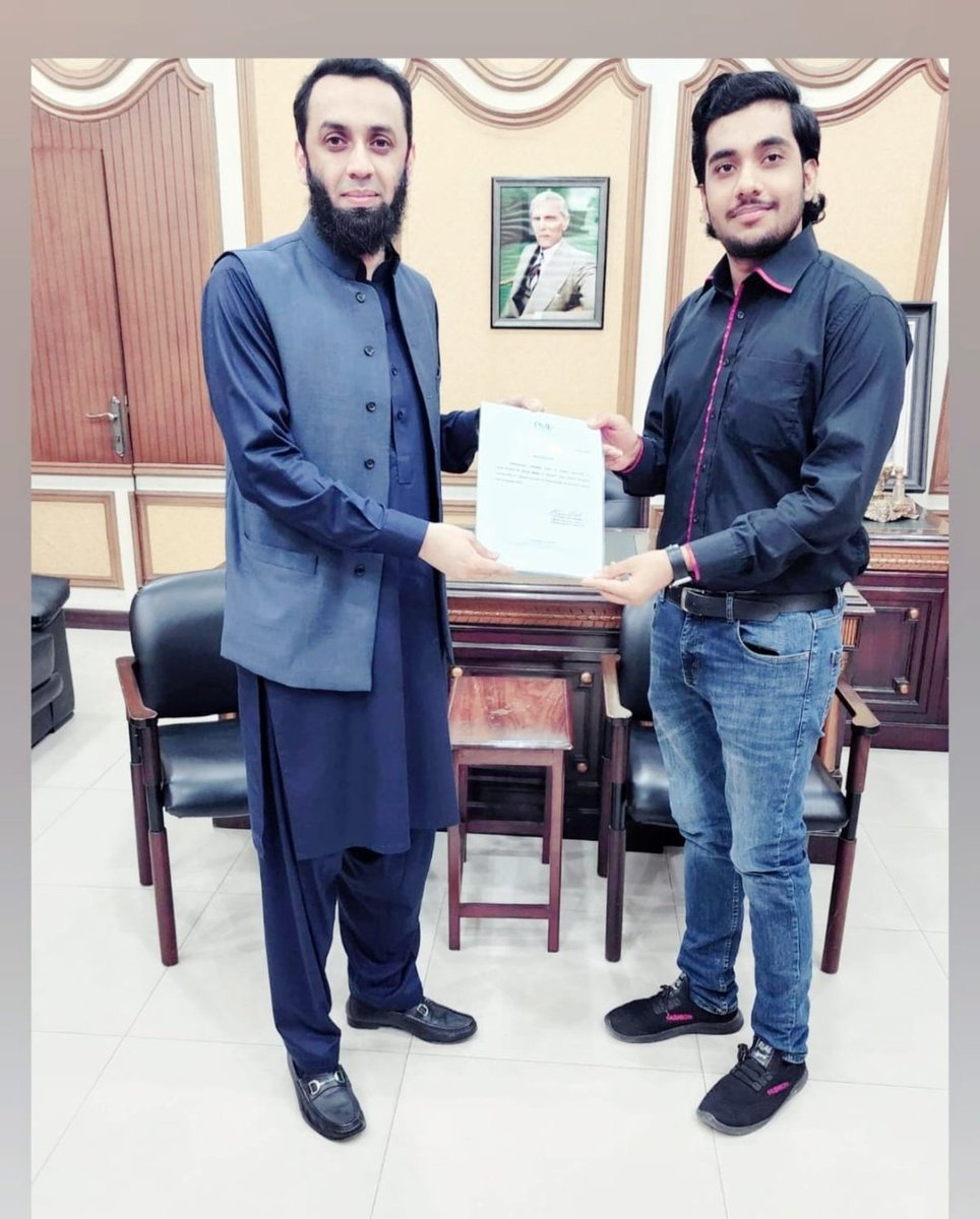Abdullahmehar25's tweet photo. Alhamdullilah!! Appointed as #Focal_Person for Social Media to #Attaullah_Tarar, D.Secretary General Pmln/Special Assistant to Prime Minister🇵🇰
Thanks a lot for Trust😊🙏 @TararAttaullah @RanaWaqasPMLN https://t.co/8XaClsoe3j
