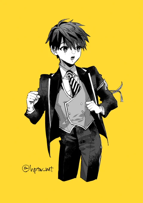 前からずっと男装監描きたいなって思っててキャラデザだけしてめちゃ楽しかった図 