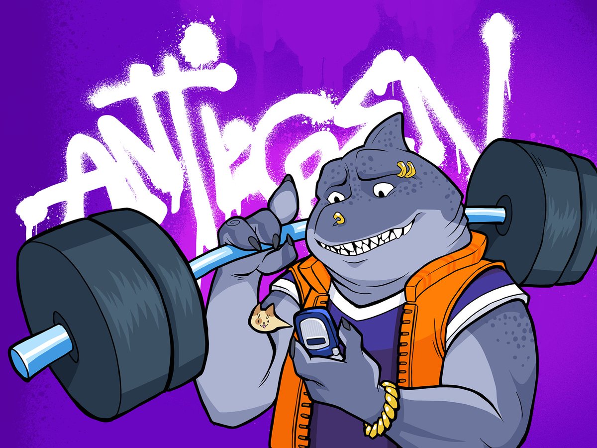 AntiGenNFTs's tweet photo. Just Finn living his best life. 👀👀 Finn's a gentle giant and enjoys long swims in the pool and not eating his fish friends. Maybe if you ask us nicely in the comments, we might show you how we dress him in 3D.

#AntiGen #90is #NFT https://t.co/CKUnyB0nCO