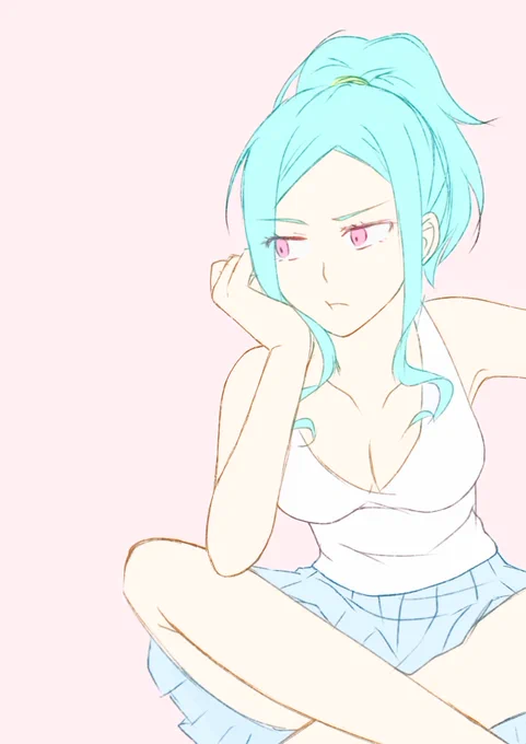 ご機嫌ななめ  らくがきです 目つき悪すぎたー #イラスト