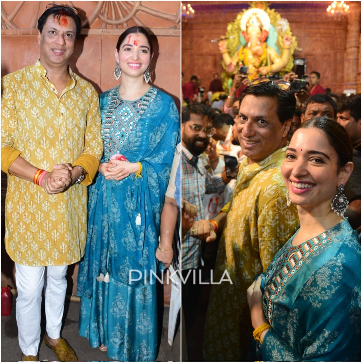 #TamannaahBhatia and #MadhurBhandarkar visit #lalbaugcharaja to seek blessings 🌺🙏

#GaneshChaturthi 
#Ganeshotsav2022 #GaneshaChaturthi