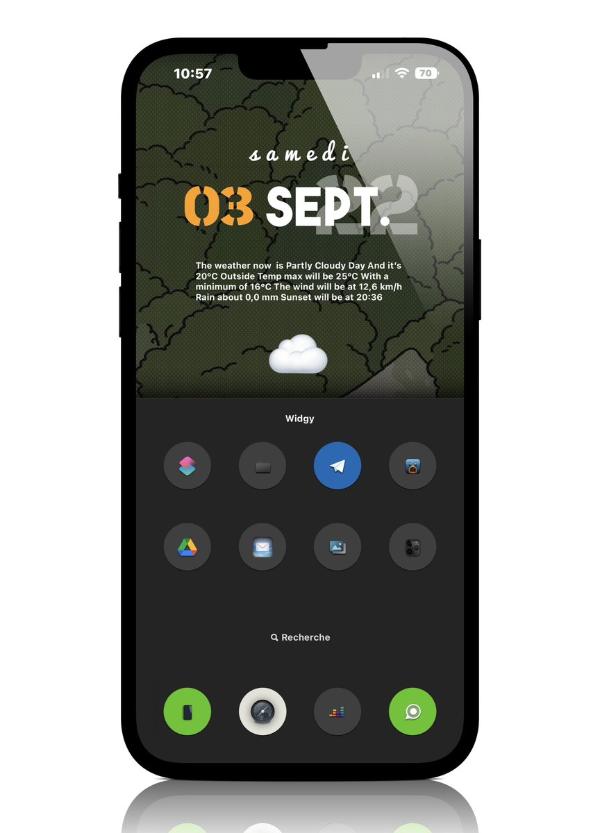 TeboulDavid1's tweet photo. Saturday with #Widgy  on #iOS16Beta8 🌴🌴🌴
. 
.
🔘 #Widgy 
🍊 Icons #PaletteRD 
.
.
#ios15homescreen
@screenshot_pro 
#ios15icons  
#shortcuts 
#Wallpaper 
#iOS16Beta8
#iPhone13ProMax https://t.co/BbCks8t1Hm