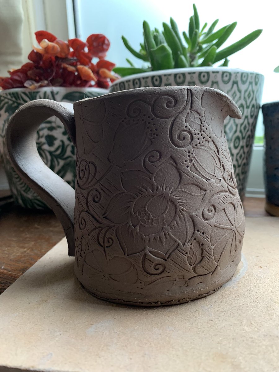 MousePottery's tweet photo. A little jug in works 💕 https://t.co/ueiWsOVgjS