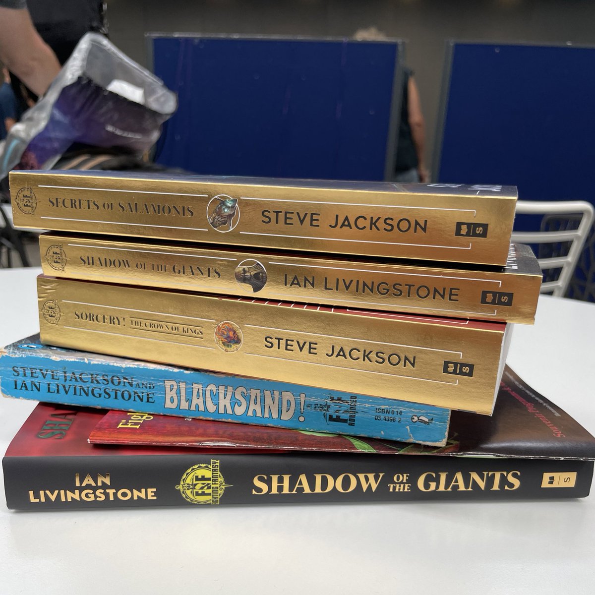newplanet's tweet photo. I’ve been at #FFFest4 for literally 20 minutes and I’ve already found treasure. ADD 2 LUCK. https://t.co/dWNju0YskI
