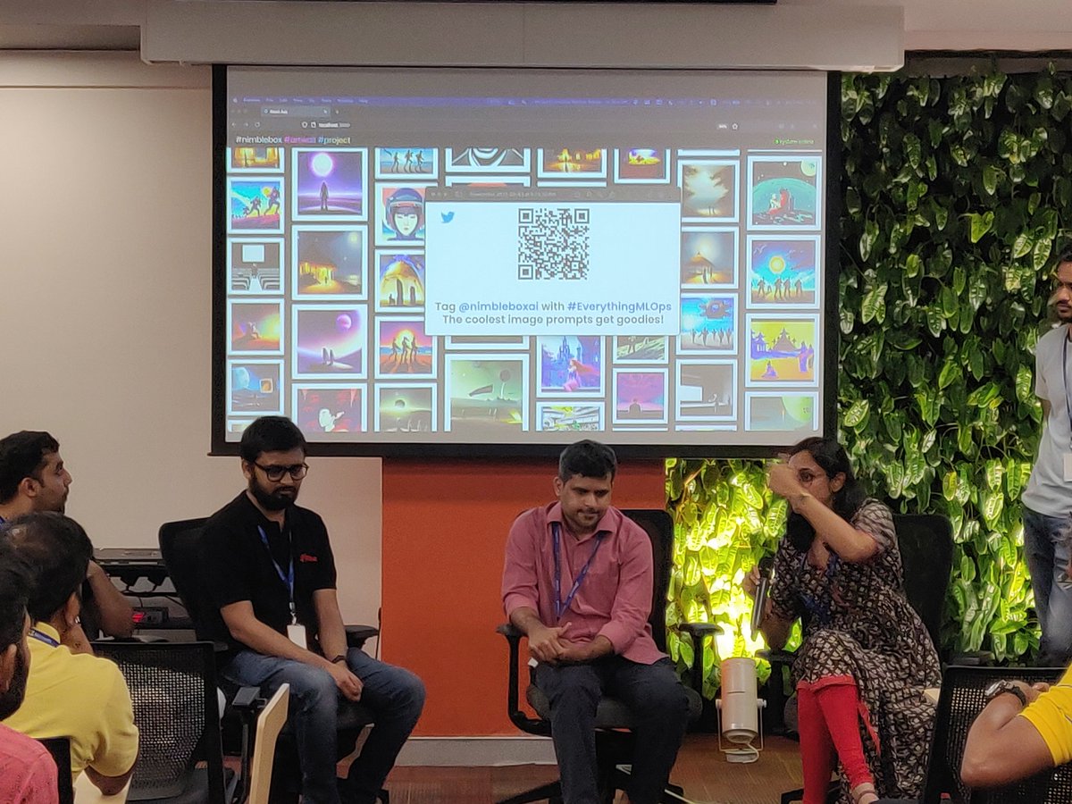 hassiahk's tweet photo. Thank you so much @NimbleBoxAI for organizing this awesome #EverythingMLOps meet-up. :D
P.S: The reason why I am posting this is right there in the pic. xD https://t.co/9OrEzbRcPd