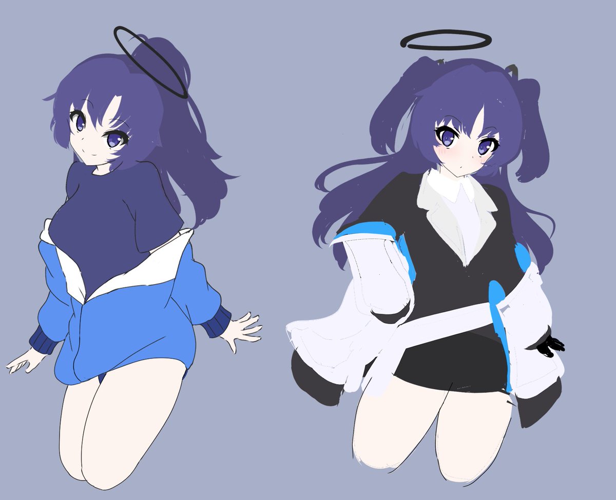 早瀬ユウカ(ブルアカ) 「ペン忘れたので絵が描けず、しょうがないので途中でほったらかしてるラフをぶん投げる」|ｼｦのイラスト