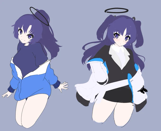 ペン忘れたので絵が描けず、しょうがないので途中でほったらかしてるラフをぶん投げる2ブルアカのユウカ最近はこんな感じでラフが溜まってる 
