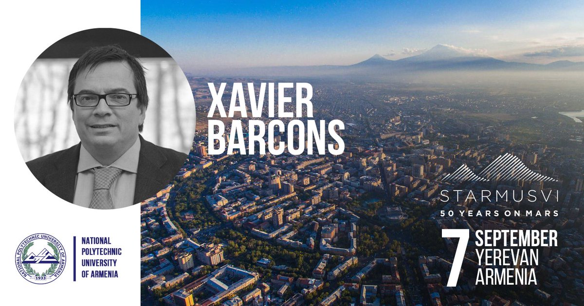 polytech_am's tweet image. ✔️Խավիեր Բարկոնսը բացառիկ դասախոսությամբ հանդես կգա Պոլիտեխնիկում

➡️ մանրամասները՝ fb.me/e/5CJq8eBL4

#Polytechnic #Starmus #polytechnicXstarmus