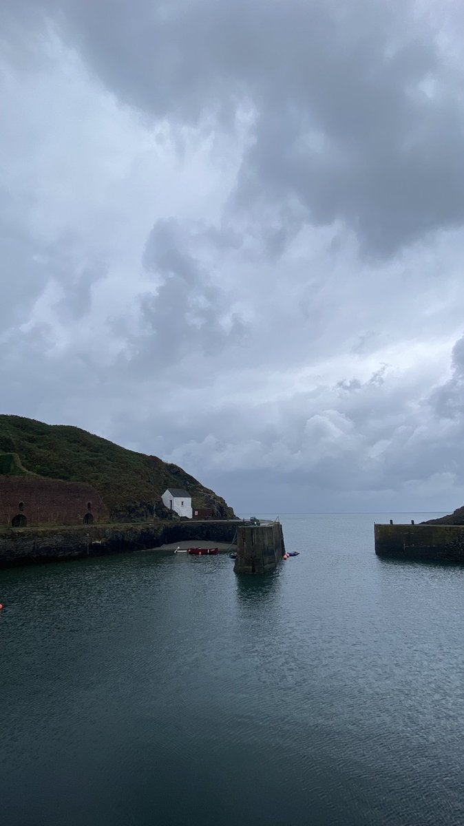 Some welcome rain but Porthgain still has it!   #Atmosphere #quayside #Porthgain #Welsh #local #fishandchips #harbour #open #eatin