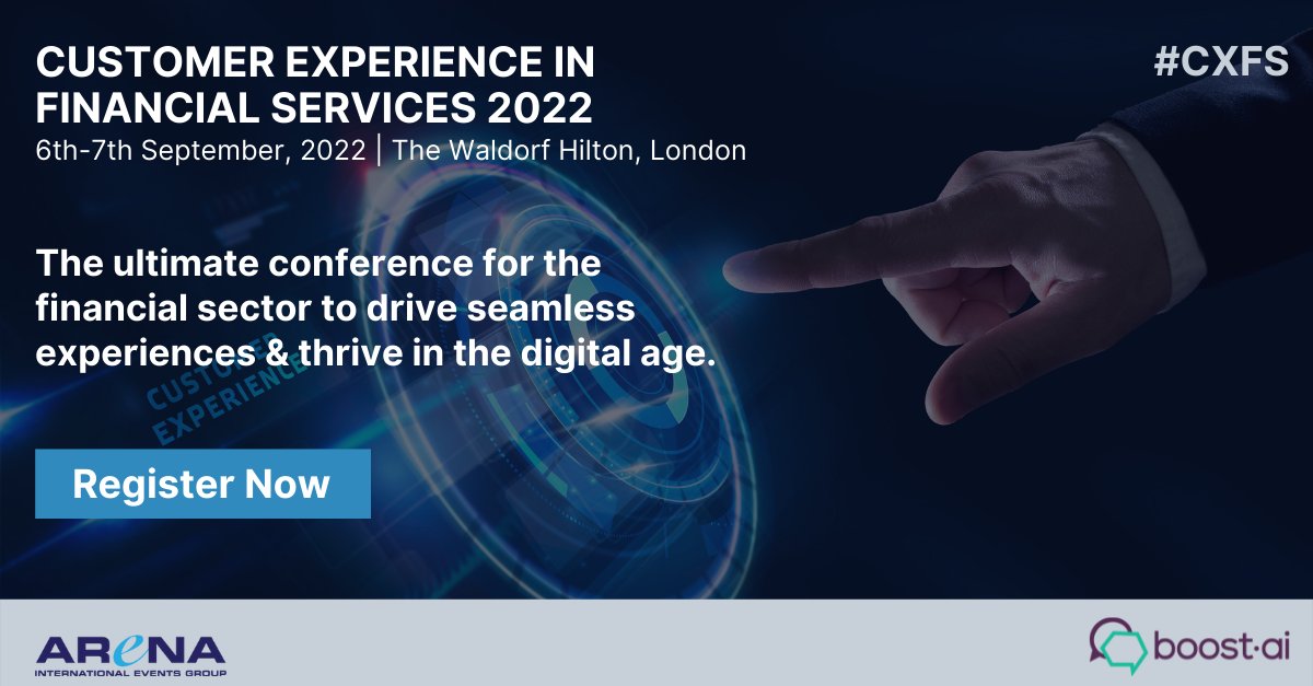 Join us at The Waldorf Hilton, London, for the Customer Experience in Financial Services 2022 conference as we explore next-level thinking and innovation in client service
hubs.la/Q01lvCZ_0
#CXFS #CXFS22 #CustomerExperience