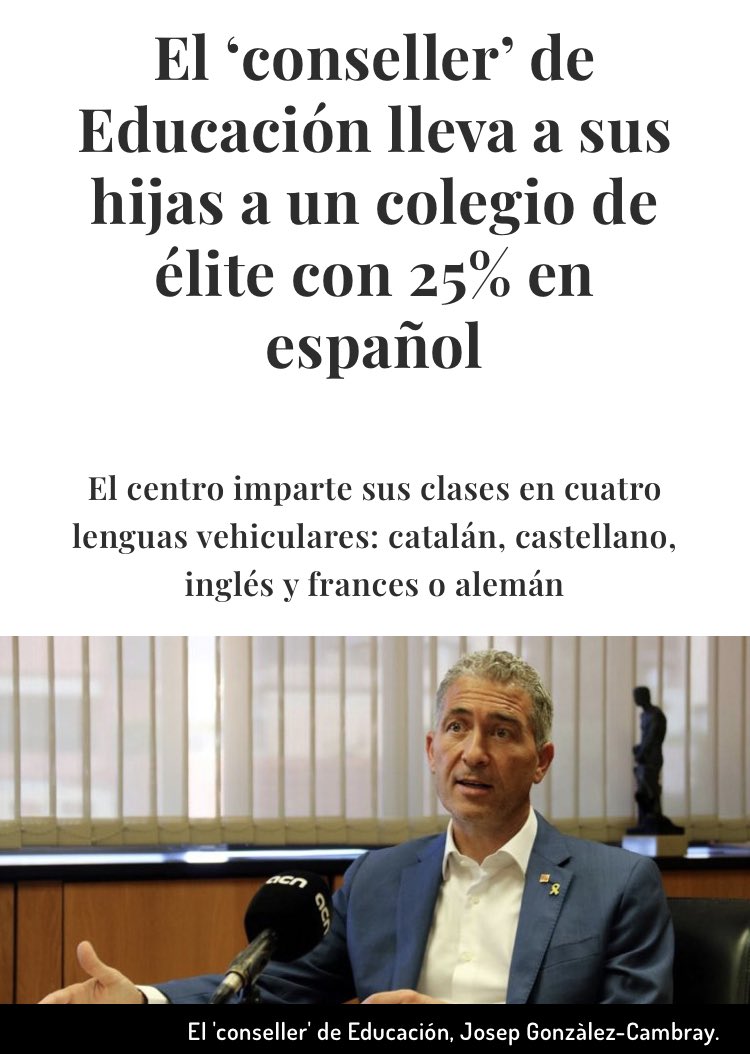 juanarza's tweet photo. La Inmersión es buenísima… para vosotros, gilipo****! https://t.co/SBr6UT3xGF