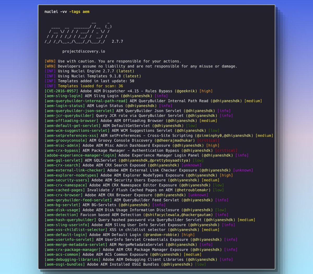 Nuclei by ProjectDiscovery tweet media