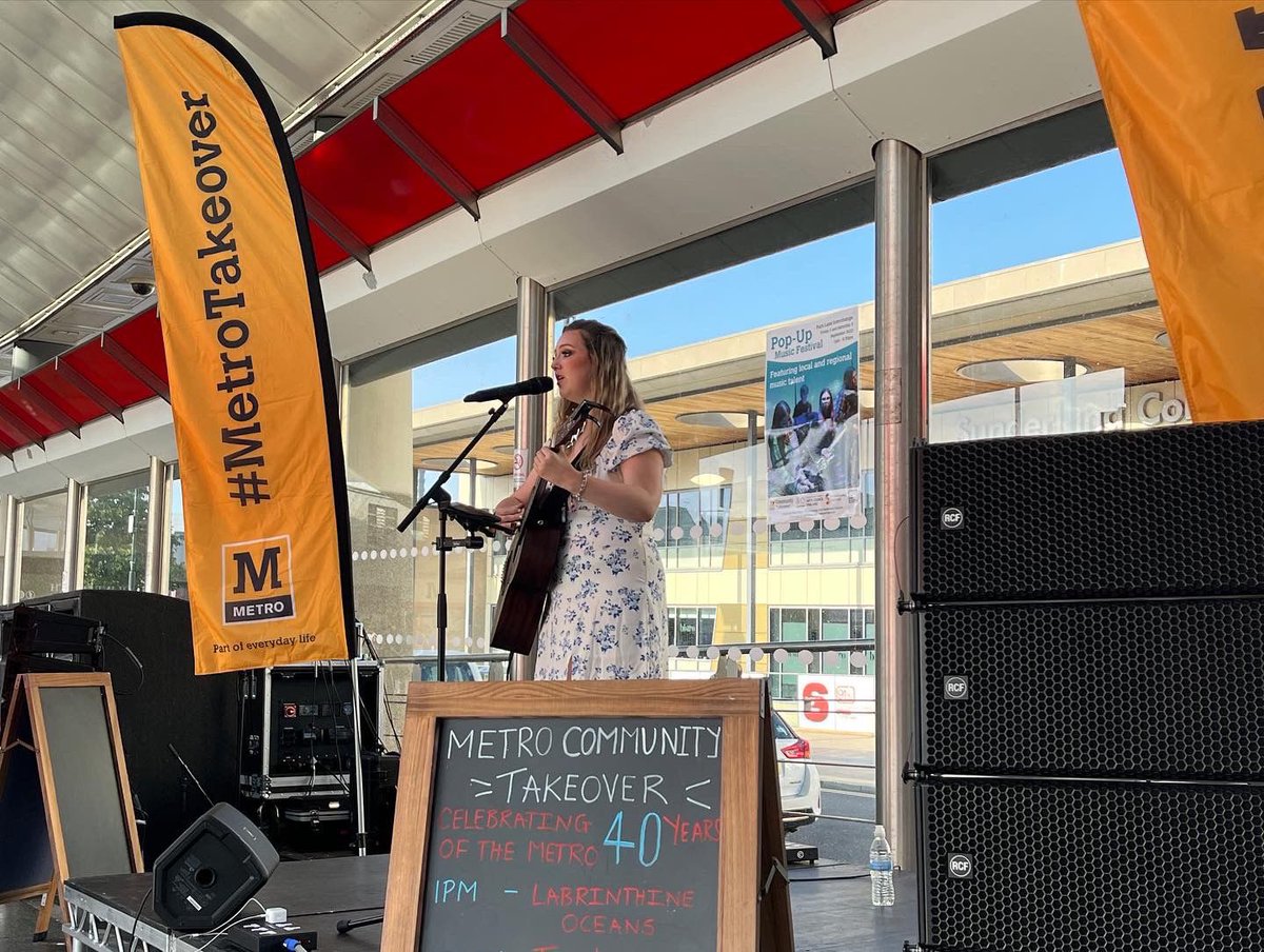 My_Metro's tweet photo. 🎤 Catch the pop-up music festival at Park Lane Interchange today with loads of local musicians taking to the stage!
The line-up for today (1-5.30pm):
Pud!
Georgia May
Sour Mash Trio
Lesley Roley
Keddy Sowells
Ruby & The Mystery Cats
Ruth Lyon
AP3
Fire Lady Luck
#MetroTakeover https://t.co/DpT8aku06B