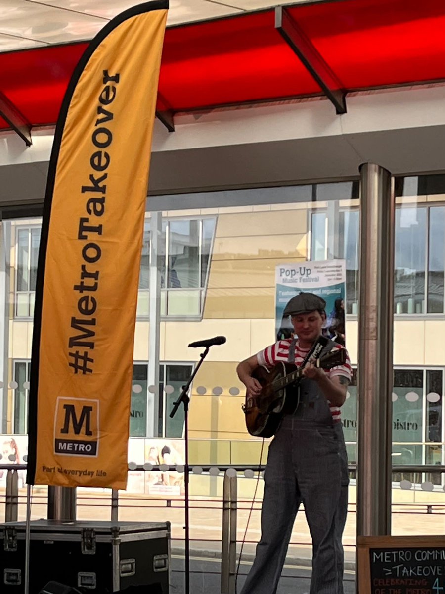 My_Metro's tweet photo. 🎤 Catch the pop-up music festival at Park Lane Interchange today with loads of local musicians taking to the stage!
The line-up for today (1-5.30pm):
Pud!
Georgia May
Sour Mash Trio
Lesley Roley
Keddy Sowells
Ruby & The Mystery Cats
Ruth Lyon
AP3
Fire Lady Luck
#MetroTakeover https://t.co/DpT8aku06B