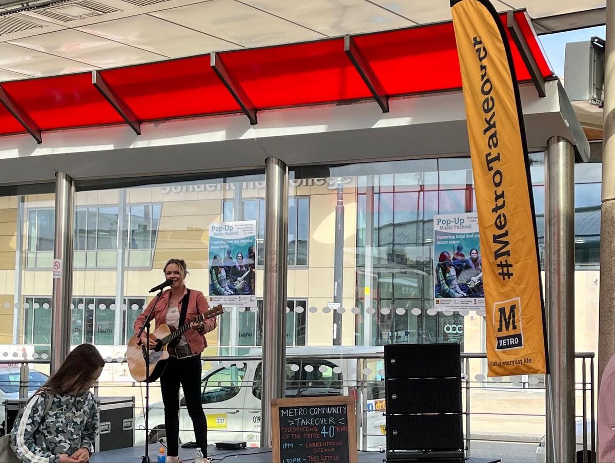 My_Metro's tweet photo. 🎤 Catch the pop-up music festival at Park Lane Interchange today with loads of local musicians taking to the stage!
The line-up for today (1-5.30pm):
Pud!
Georgia May
Sour Mash Trio
Lesley Roley
Keddy Sowells
Ruby & The Mystery Cats
Ruth Lyon
AP3
Fire Lady Luck
#MetroTakeover https://t.co/DpT8aku06B