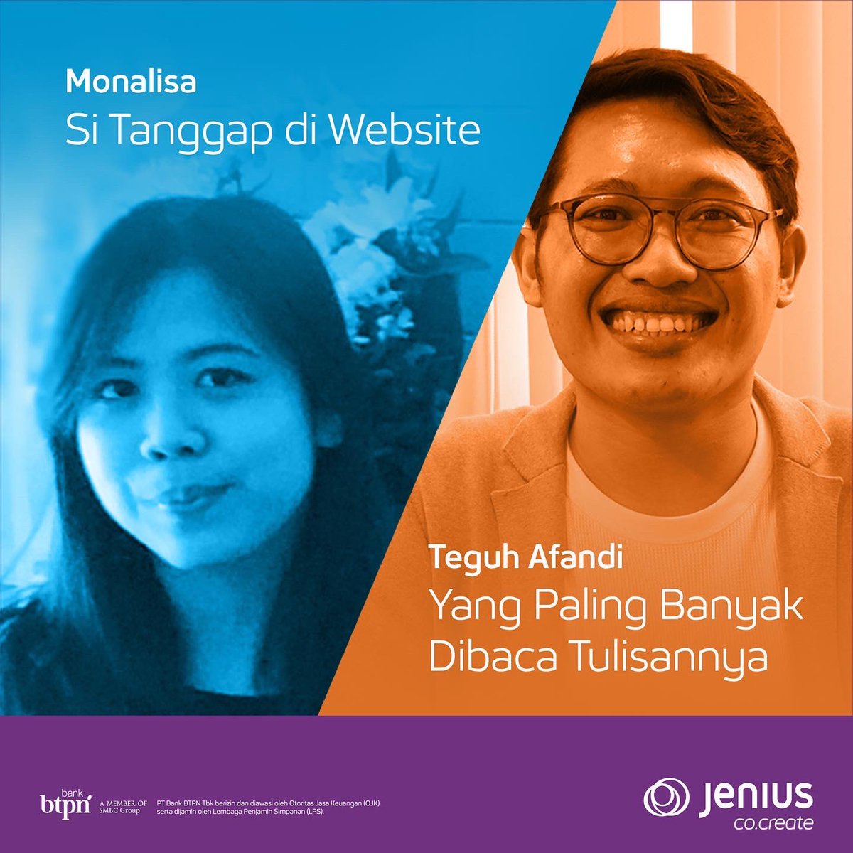 JeniusConnect's tweet photo. Besok Hari Pelanggan lho, Co.Creators! 🥳

Menyambut Hari Pelanggan Nasional yang jatuh pada 4 September, #jeniuscocreate mengadakan Co.Create Award untuk mengapresiasi semangat kokreasi Co.Creators. Nama kamu atau temanmu ada di sini gak nih? https://t.co/51TlknQGEg