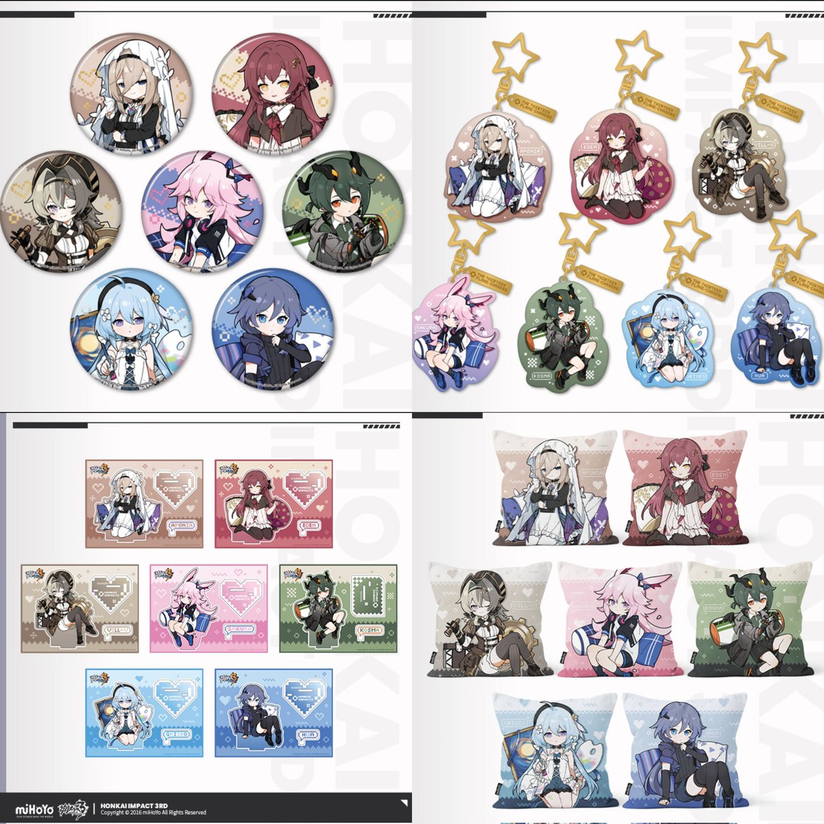 本国版 #崩壊3rd グッズ更新 ちびっ子英傑シリーズpart2! 今回は