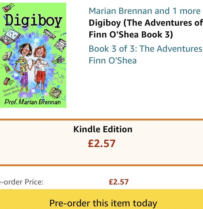 MarianBrennan's tweet photo. Digiboy is up!!! available for pre-order today and in print on the 1st of November 😀 #digiboy #finnoshea #5amwritersclub #astrofiasco #coverreveal #preorder #ebook #kidlit #ChildrensBooks #booktwitter #kidsbooktwitter #kidsbooks #coding #STEM #videogames https://t.co/kPD16AAFdY
