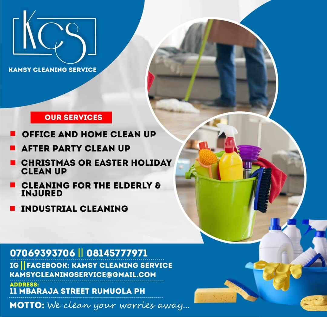 Kamcee007's tweet photo. We Bring You Good News To Your Door Step, For a Clean Place Is a Safe Place.
You Don't Have To Worry For We Clean All Your Worries Away.... https://t.co/iXUXunjqxr