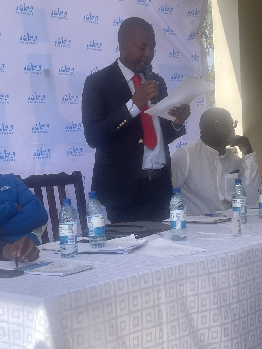 MISA RGC chairperson @vamaunga gives his remarks at the MISA Botswana elective AGM