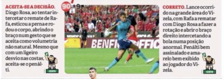 “O Benfica ganhou com um escândalo de arbitragem”
Fonte: vozes da própria cabeça

Os especialistas de arbitragem: