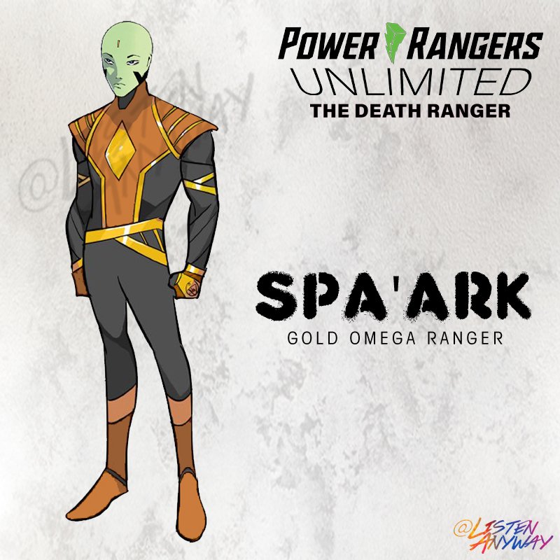 ListenAnyway's tweet photo. Meet Spa'ark, the Gold Omega Ranger. 

Find out more about them on @boom_studios "Power Rangers Unlimited: The Death Ranger", out now! 

#omegarangers #omegaranger
#bledso #apophee #thepuram #spa'ark #haza 
#mmpr #powerrangers  #mightymorphinpowerrangers #goldranger https://t.co/ijIxW6HQu1