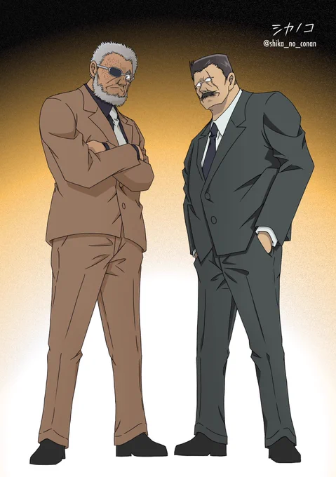 文字なしverとそれぞれソロでのイラストもよかったらどうぞ笑背景の色なんかは僕個人の勝手なイメージですので、ご了承くださいこの機会に2人のイメージカラー聞いてみたい笑#黒田兵衛 #松本清長 #黒田管理官 #松本管理官 