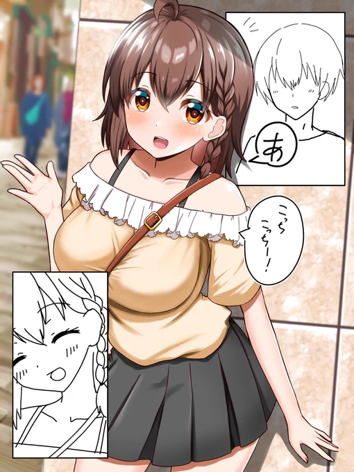 今日の進捗ー
幼なじみくんのビジュアル公開するべきかどうか悩んだけど、出す方向で考えたいと思います。
あと一枚絵メインの漫画風で考えてますが、思ったより描き足さなきゃいけないコマ多そう笑
どうすれば良くなるか考えるのも楽しい!
完成目指して頑張りますᕦ(ò_óˇ)ᕤ 