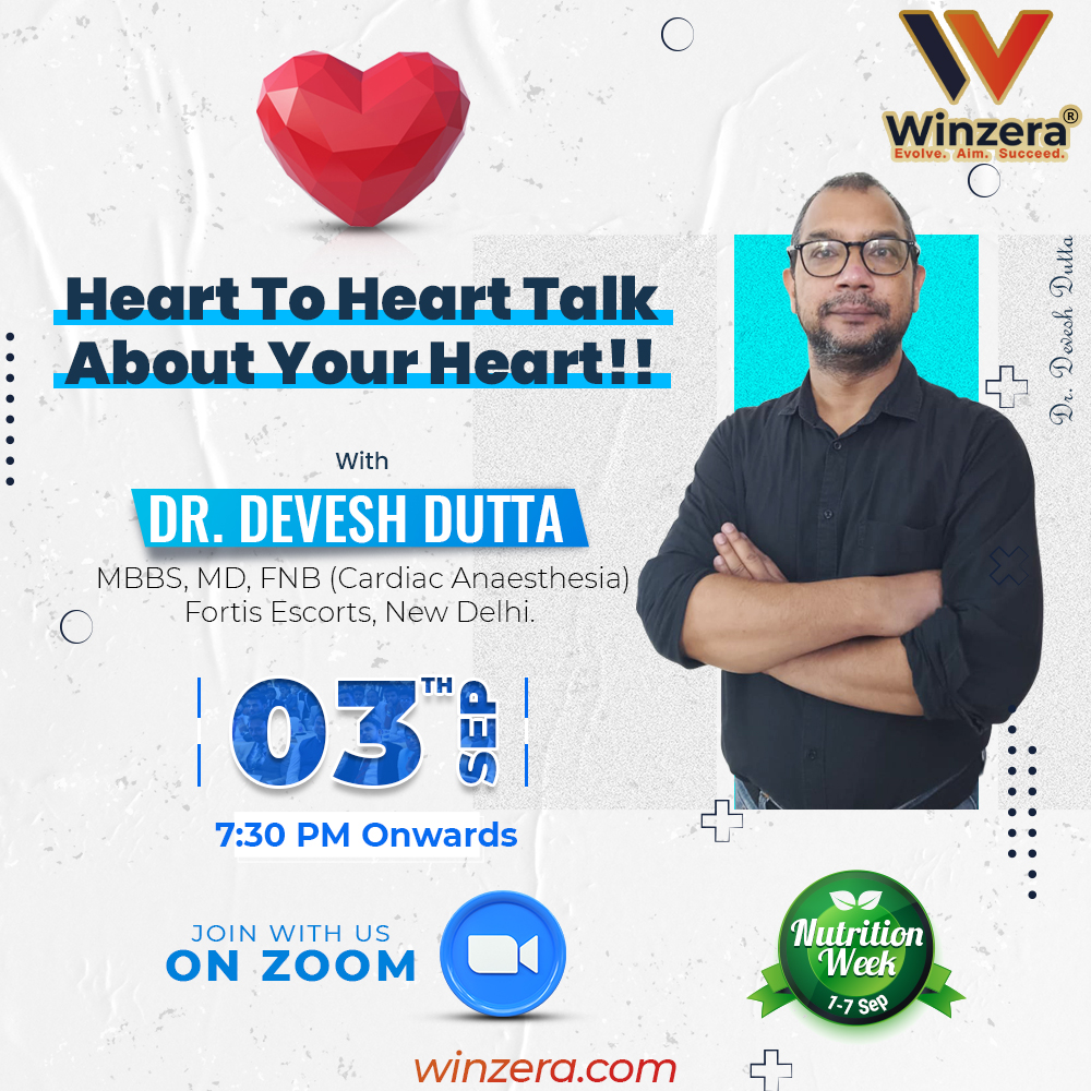 ayuzeraofficial's tweet photo. Heart🫀 to Heart❤️ Talk with Dr Devesh Dutta
03rd September | 7: 30 PM onwards only on Zoom
.
.
#winzera #deveshdutta #hearthealth #healthtalk #cardio #heartattack #heartdisease #zoommeetings#highbloodpressure #bloodpressure #sugarlevel #highsugarlevel #Seabuckthorn #Tusli https://t.co/ZKGcB1QI6f