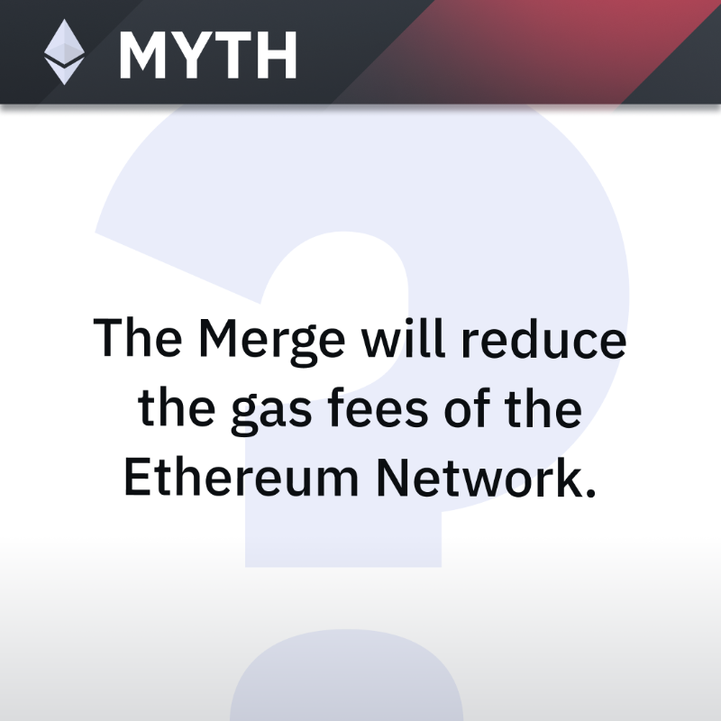 binance's tweet photo. Myth or Fact?
Will the #Ethereum Merge decrease gas fees and make transactions speed go up?
Time to find out ‡οΈ