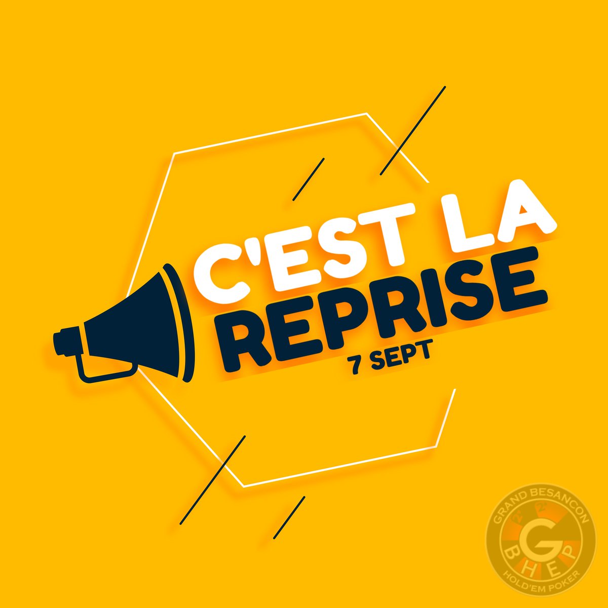 assogbhep's tweet photo. Il est désormais temps de lancer la nouvelle saison. 
Au plaisir de vous retrouver autour de nos tables de poker! https://t.co/rhGnbzfGbe