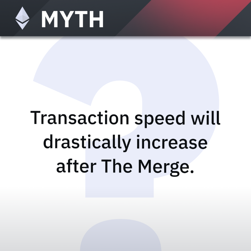 binance's tweet photo. Myth or Fact?
Will the #Ethereum Merge decrease gas fees and make transactions speed go up?
Time to find out ‡οΈ