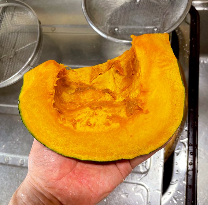 かぼちゃのそぼろ煮で和風の夕食です 