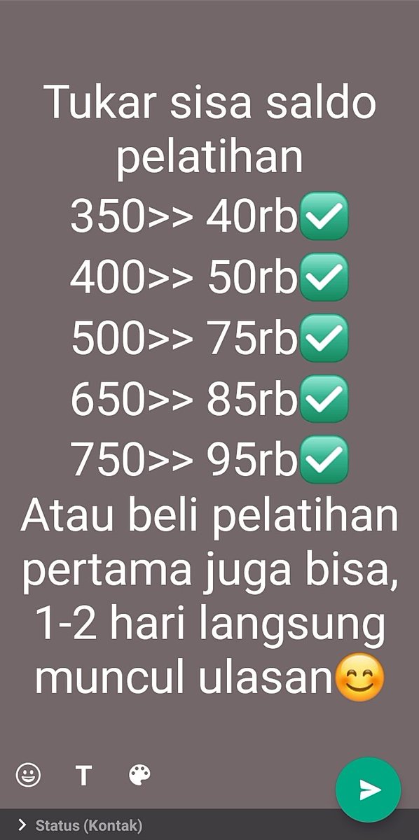akun_duaa's tweet photo. Yuk kak tukar saldo pelatihan jadi uang, info dll bisa dm ya

T : BREAKING NEWS BBM Naik Mahasiswa Malam Minggu #TuntutKominfo #zonauang Fredy Sambo https://t.co/EnwmNro6zX