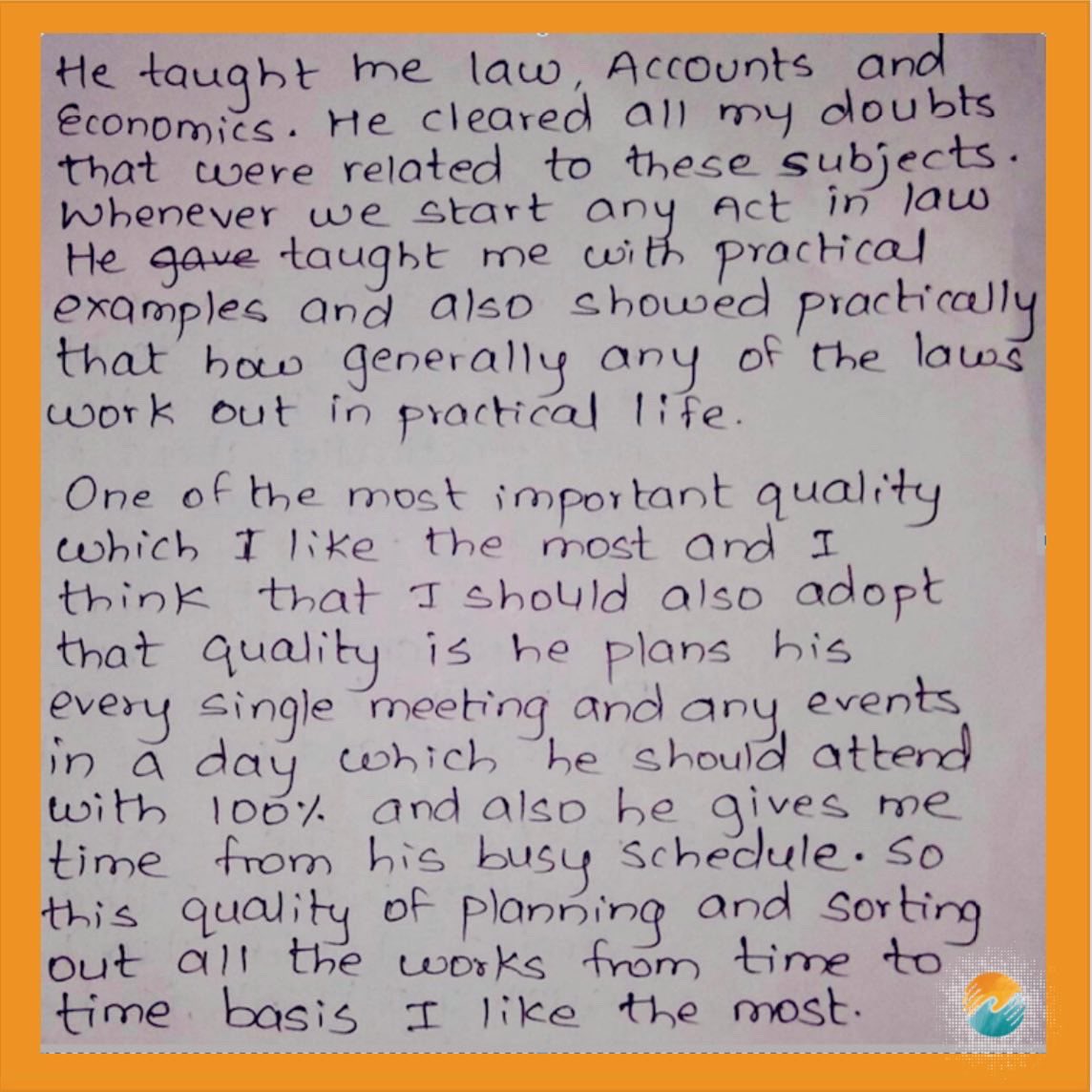 LighthouseIndia's tweet image. Mentee Saiprakash just  cleared his CA Foundation 🎉his Lighthouse mentor Ketan has been instrumental in supporting him over the last 2 years! Read what Saiprakash said about him 🥲
.
#lighthousementor #mentoring #giveback #dogood #love #lovementoring #volunteersofindia