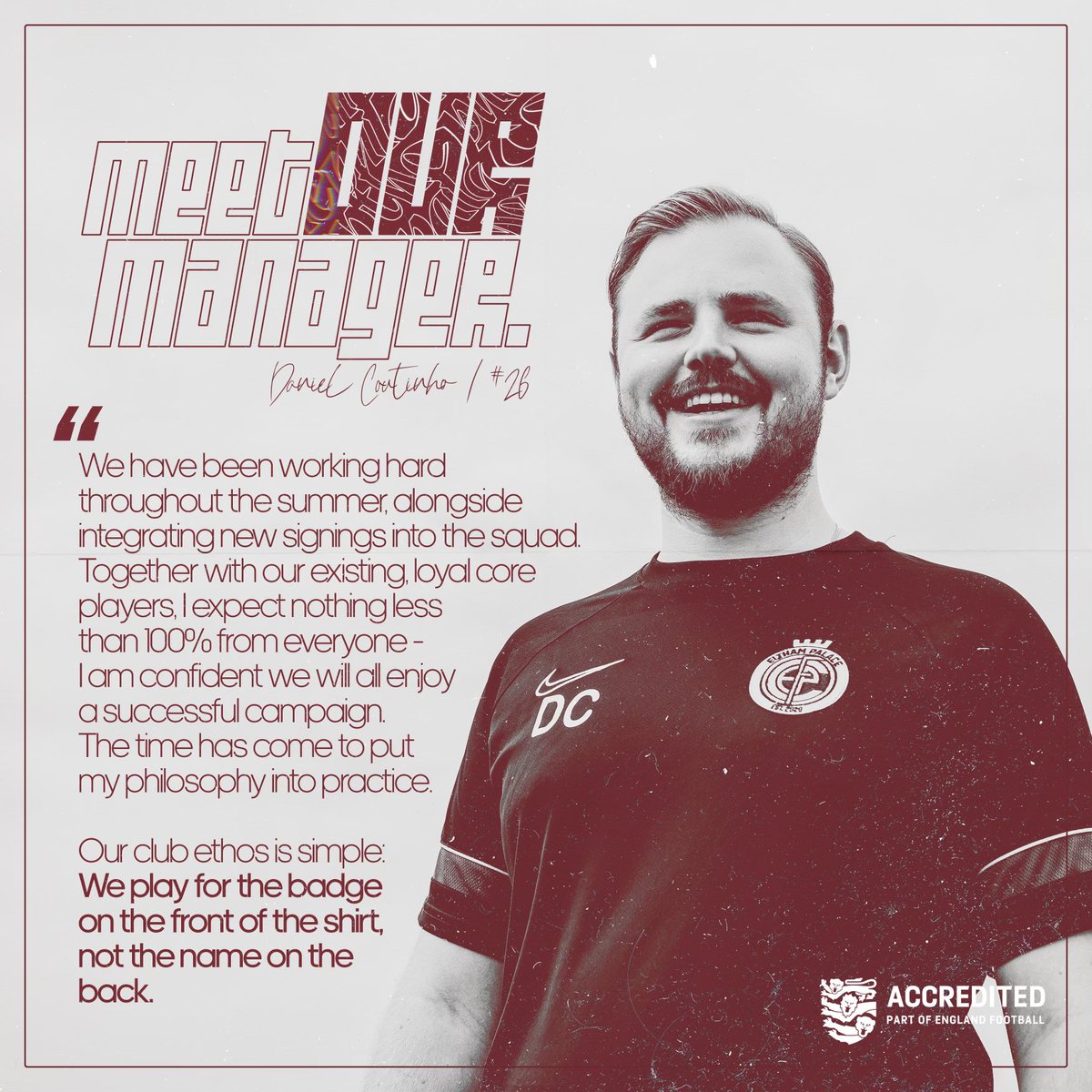 meet our manager 

🗣 Daniel Coutinho shares his thoughts ahead of this Sunday’s opening day league fixture against <a href="/ChimairaFc/">Chimaira FC Reserves</a> 

#UpTheLemurs #UpThePalace

🦝