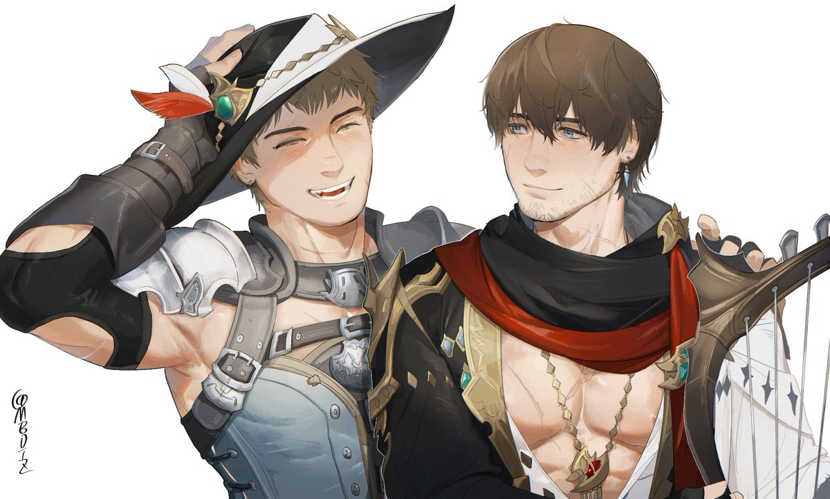 「#FF14Meteor弓箭手&吟游诗人 」|奶绿mbdtzのイラスト