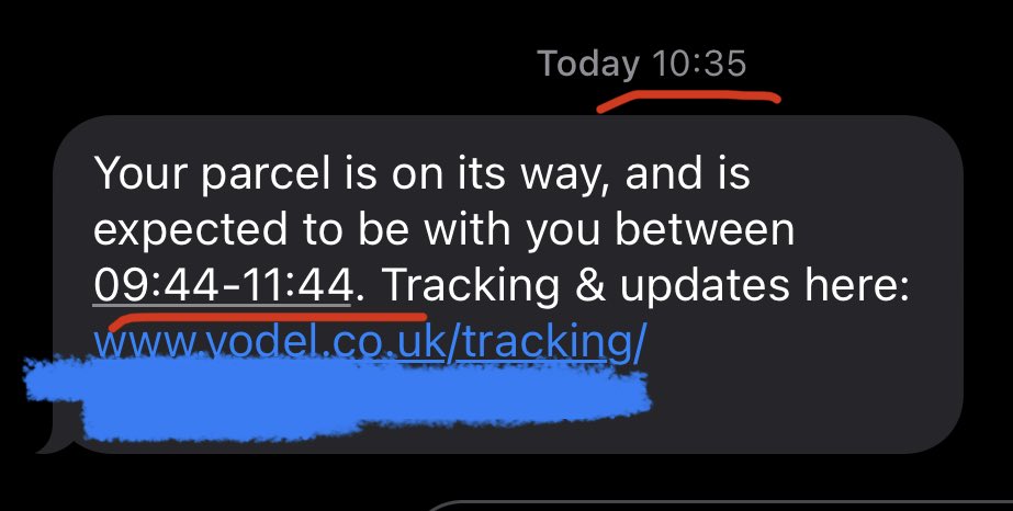 My parcel could time travel