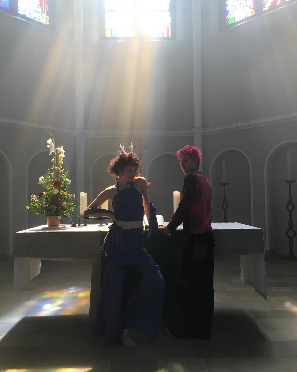 Basking in stain glass 🐯❤️