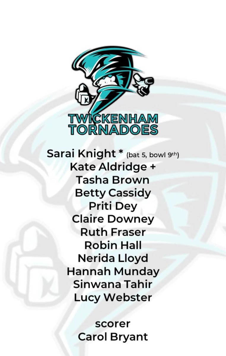 Tomorrow is the big day! We’ve made it to <a href="/SurreySlam/">Surrey Slam</a> finals day at <a href="/HorsleyCC/">Horsley and Send CC</a>. Here’s the team that will take on <a href="/WoTCricketPens/">@WoTCricketPens</a>. Let’s go Twix!
