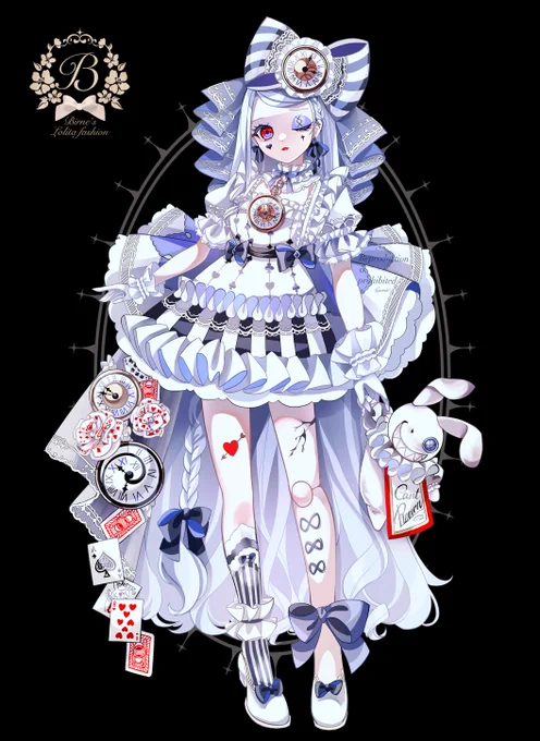 #作品を載せて自分の作品を知ってもらおう「御伽の国に囚われた人形」 というテーマで女の子を描いています 