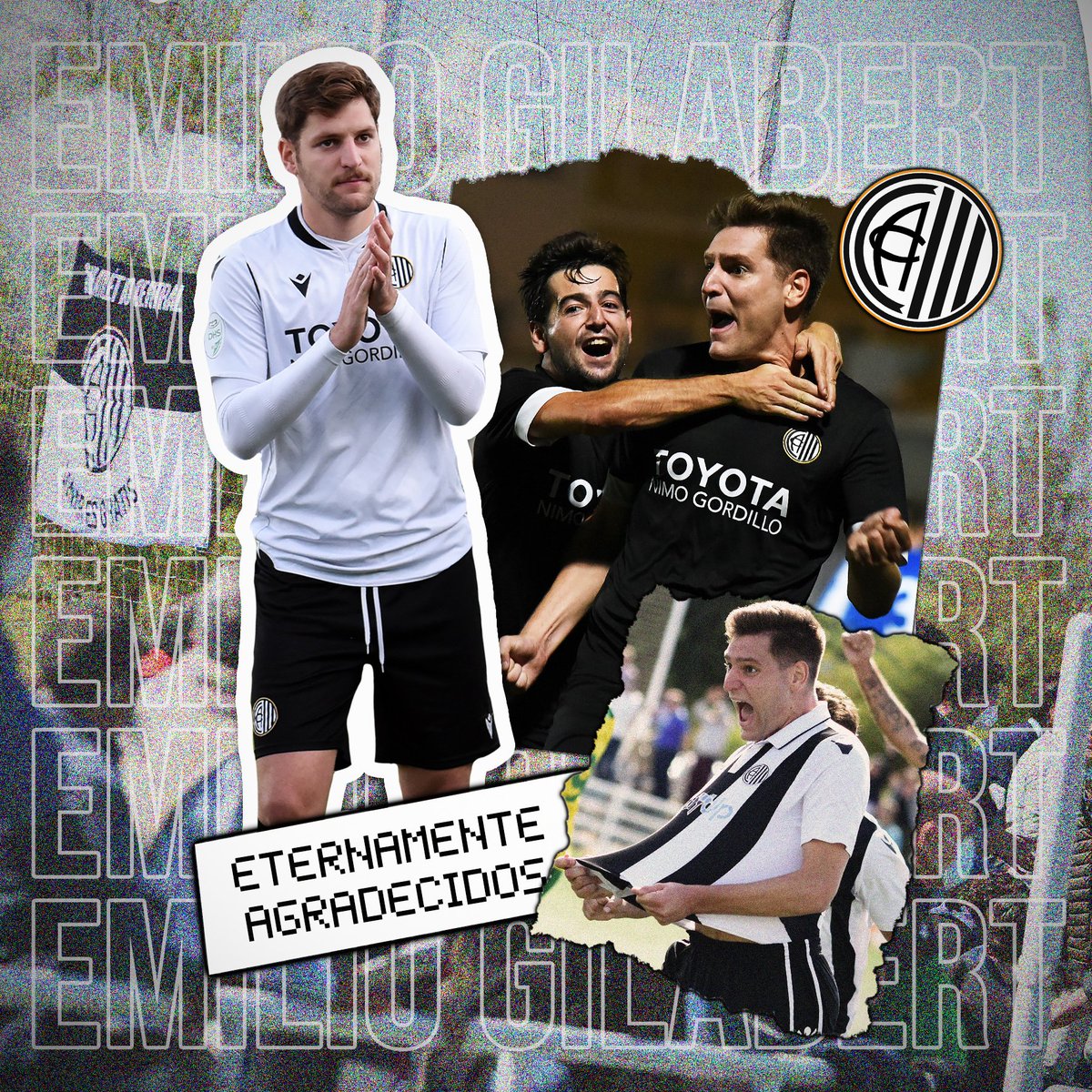 ClubAtlCentral's tweet photo. 😭👏 Honor para aquellos que lo dieron 𝗧𝗢𝗗𝗢 por nuestro escudo. 𝗚𝗥𝗔𝗖𝗜𝗔𝗦, @EmilioGilabert. Las puertas del #Central siempre estarán abiertas para lo que necesites.

📣 OFICIAL | E. Gilabert no continuará en el #Central por motivos laborales.

#QuédatePaSiempre ⚫⚪⚽️ https://t.co/ShjWi8J3Jq