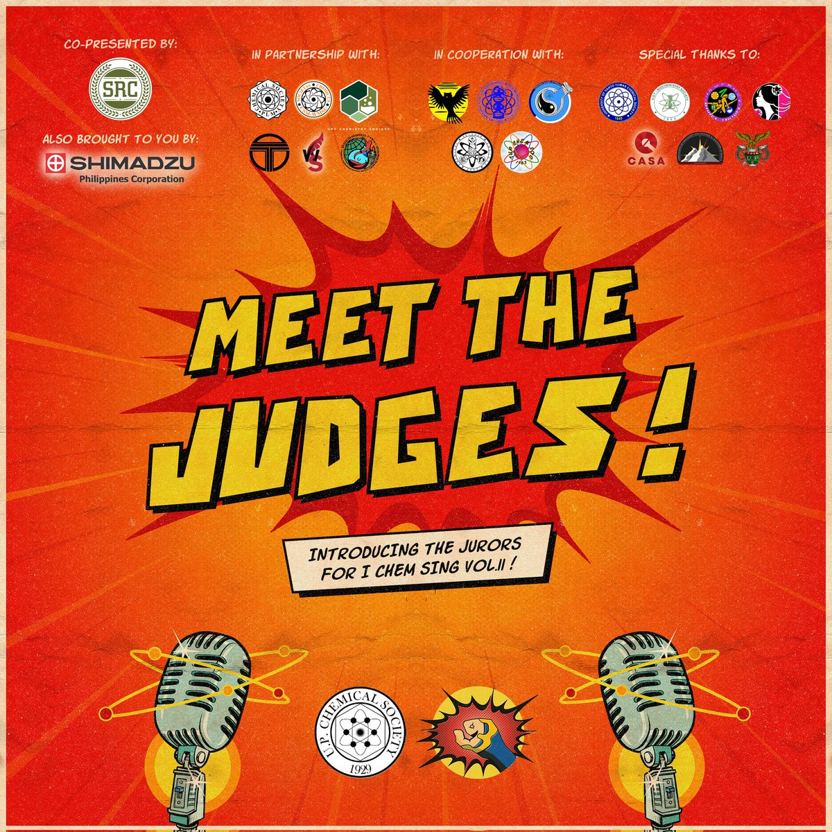 upchemsoc's tweet photo. ATTENTION, SUPER HEROES!
Are you ready to meet your judges? 
All heroes need inspiration and motivation to keep going. Look no further because the IChem Sing Vol.II judges are equipped with the powers to help you save the day!
#Chemicon 
#ChemSoc93
#ComiCS93
#ChemSocSarapKapiling https://t.co/vxam3dabVJ